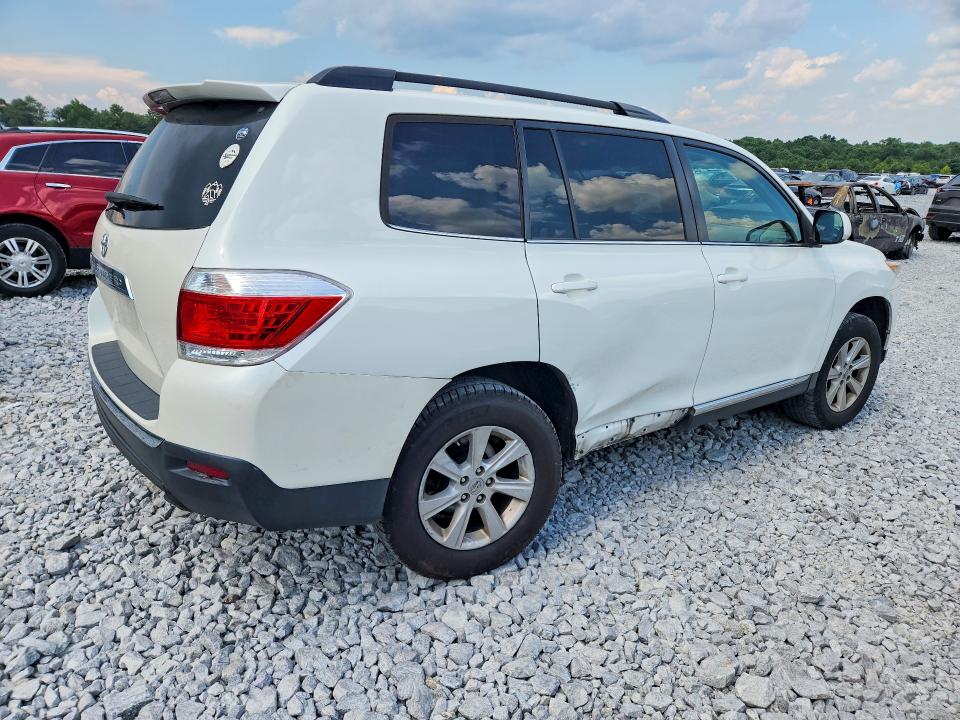 2012 Toyota Highlander VIN 5TDZA3EH9CS030071 COPART salvage auction — SIDE, GA - CERT OF TITLE-SALVAGE, sold $1,450 on 2026-07-28 (photo 3)