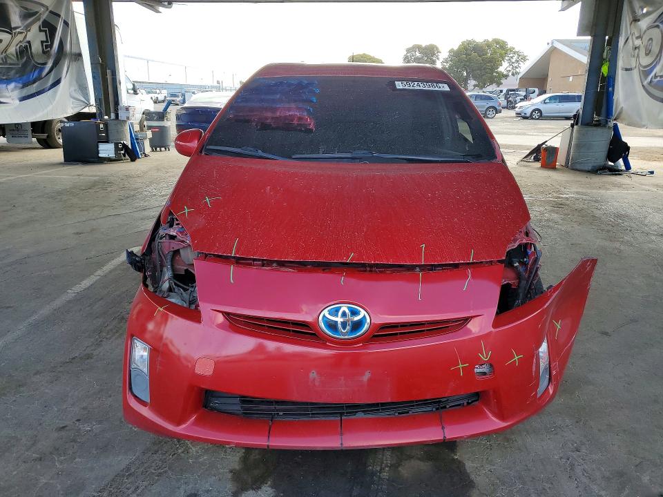 2011 Toyota Prius VIN JTDKN3DU9B0279797 COPART salvage auction — FRONT END, Ca - Salvage Certificate, sold $625 on 2026-07-07 (photo 5)