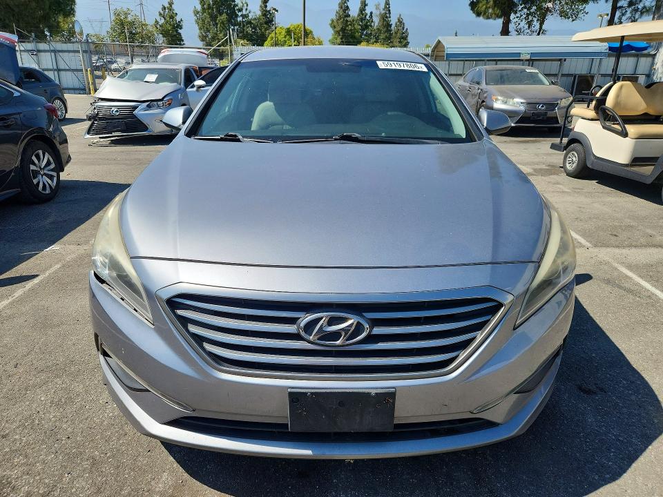 2015 Hyundai Sonata VIN 5NPE24AF0FH258234 COPART salvage auction — FRONT END, Ca - Dis/Dlr/Exp Only Clean Title, sold $500 on 2026-07-28 (photo 5)