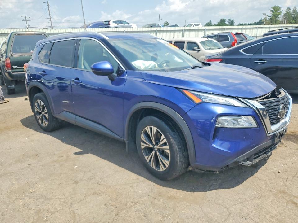 2021 Nissan Rogue VIN JN8AT3BB6MW206524 COPART salvage auction — FRONT END, Pa - Cert Of Title, sold $2,950 on 2026-07-10 (photo 4)