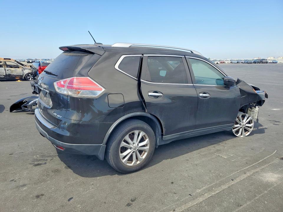 2016 Nissan Rogue VIN KNMAT2MV6GP648568 COPART salvage auction — FRONT END, Ca - Dis/Dlr/Exp Only Lien Papers, sold $950 on 2026-07-22 (photo 3)