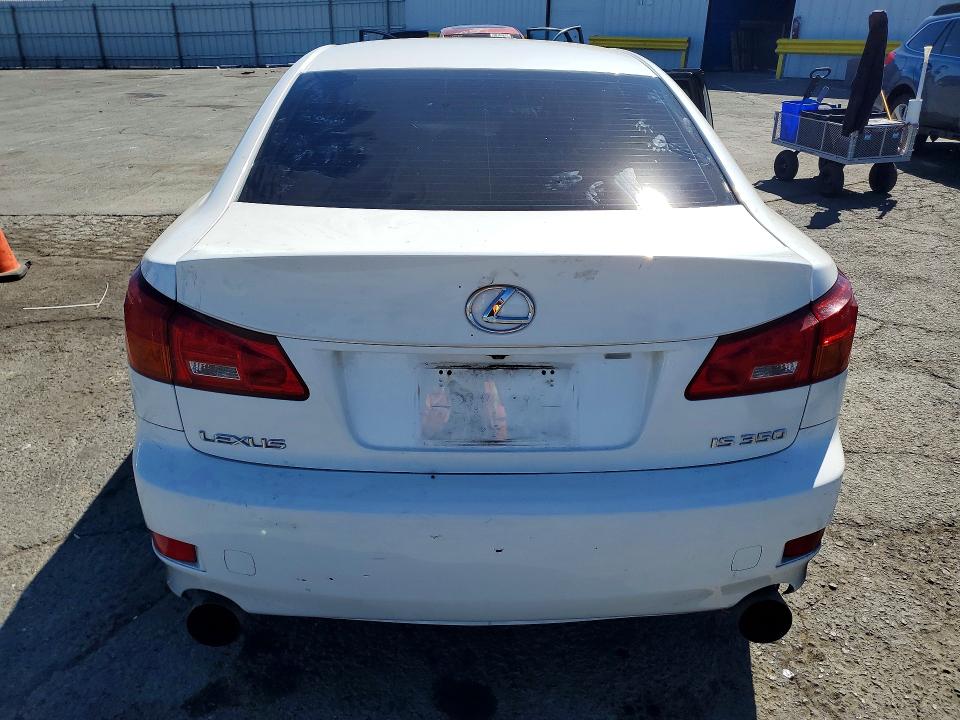 2006 Lexus Is 350 VIN JTHBE262865002569 COPART salvage auction — FRONT END, CA - SALVAGE CERTIFICATE, sold $500 on 2026-07-17 (photo 6)