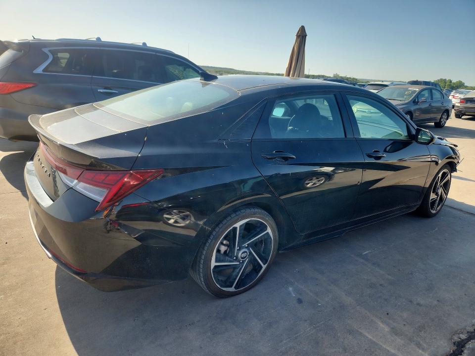 2023 Hyundai Elantra VIN KMHLR4AF2PU587491 COPART salvage auction — FRONT END, Tx - Certificate Of Title (P), sold $7,300 on 2026-07-20 (photo 3)