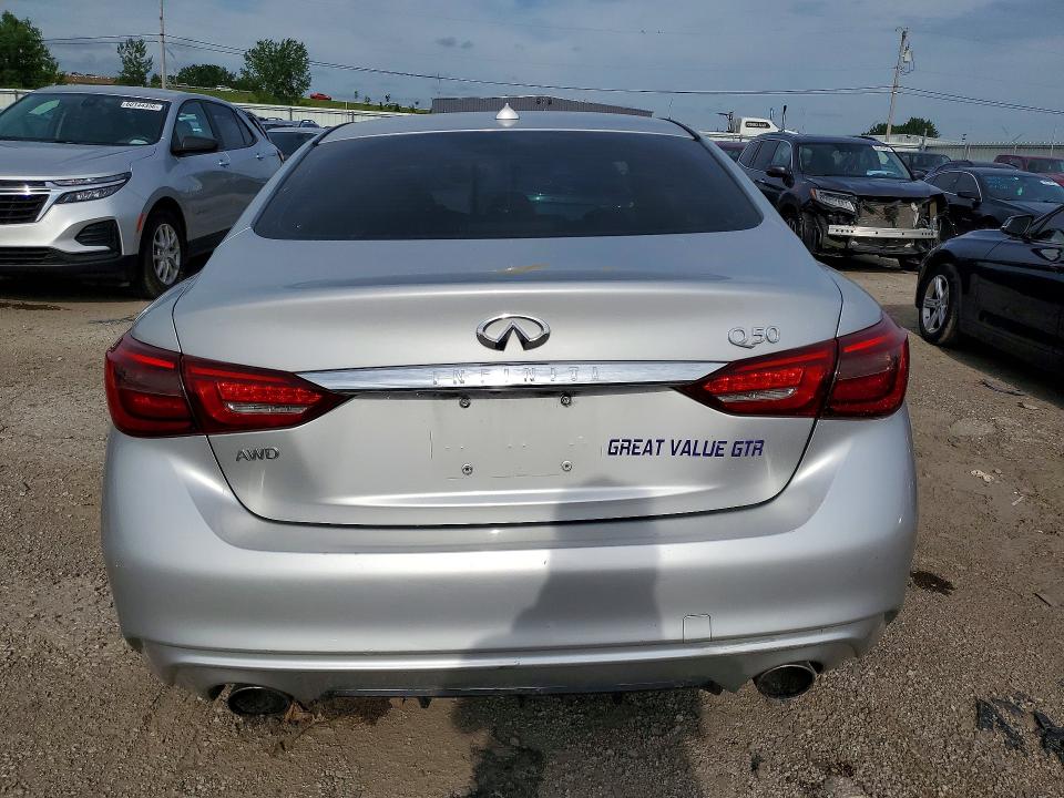 2018 Infiniti Q50 VIN JN1EV7AR2JM440473 COPART salvage auction — FRONT END, In - Certificate Of Title, sold $400 on 2026-07-20 (photo 6)