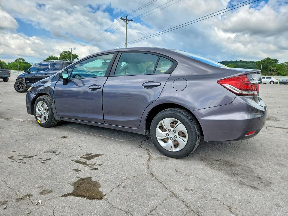 2015 Honda Civic VIN 19XFB2F52FE042639 COPART salvage auction — FRONT END, Tn - Salvage Certificate, sold $1,550 on 2026-07-27 (photo 2)