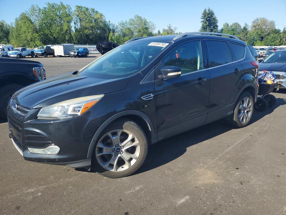 2014 Ford Escape VIN 1FMCU0JX3EUD50053 COPART salvage auction — REAR END, Salvage Title, sold $450 on 2026-07-22 (photo 1)