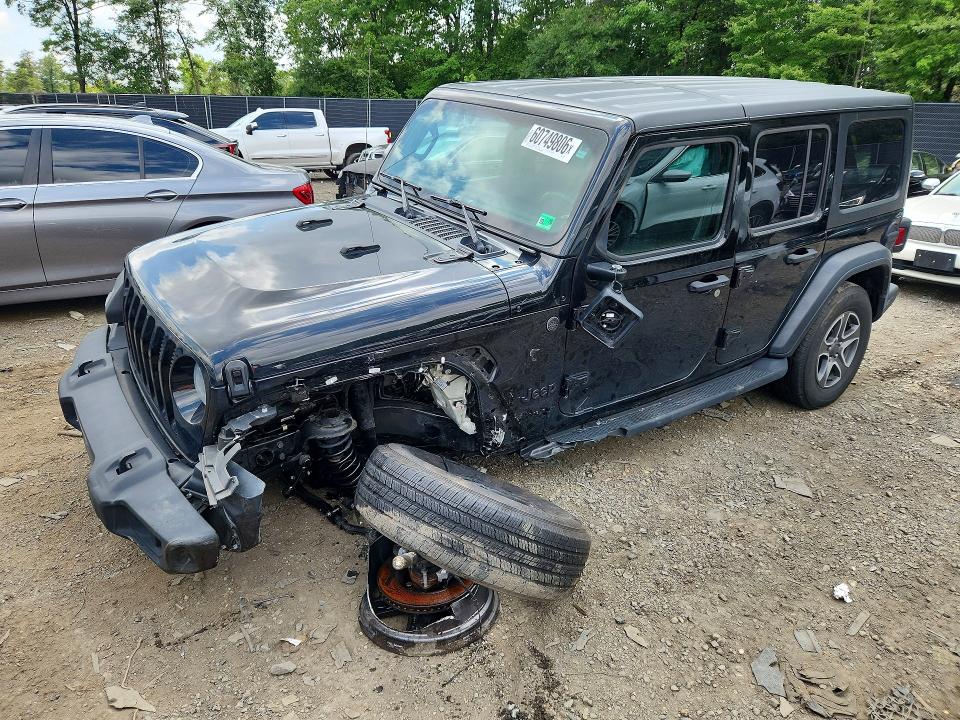 2022 Jeep Wrangler / VIN 1C4HJXDM7NW279621 — COPART salvage auction photo