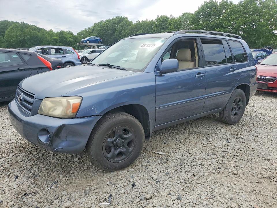 2005 Toyota Highlander VIN JTEHD21A550033847 COPART salvage auction — REAR END, MA - CERT OF TITLE-RECONSTRCTD COLL, sold $450 on 2026-07-10 (photo 1)