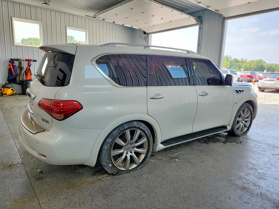 2014 Infiniti Qx80 VIN JN8AZ2NE0E9064301 COPART salvage auction — VANDALISM, Oh - Cert Of Title-Salvage, sold $1,150 on 2026-07-24 (photo 3)