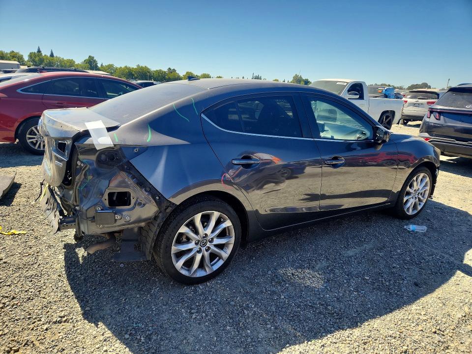 2016 Mazda 3 VIN JM1BM1W3XG1298582 COPART salvage auction — REAR END, Ca - Salvage Certificate, sold $2,050 on 2026-07-16 (photo 3)