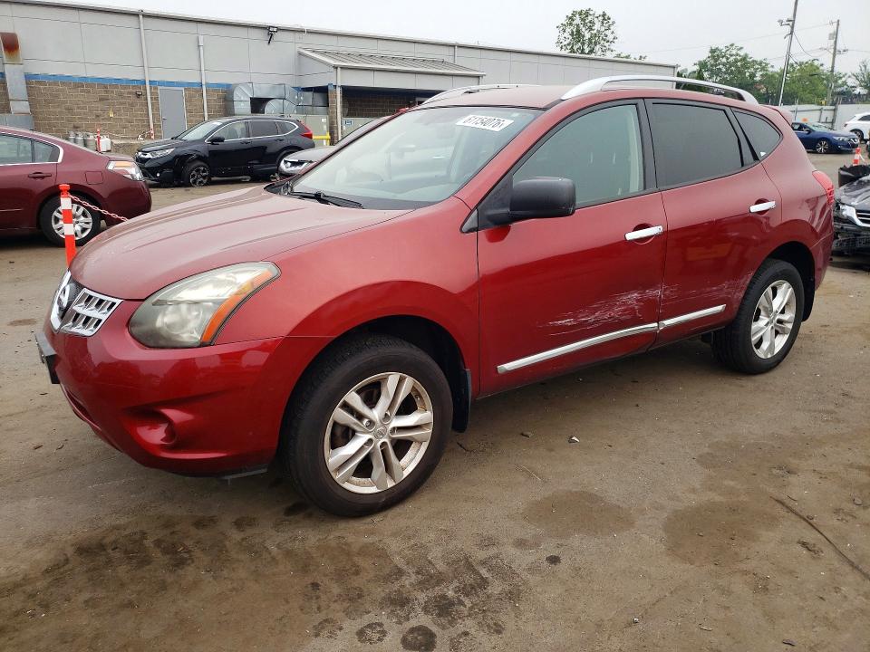 2015 Nissan Rogue VIN JN8AS5MV0FW759971 COPART salvage auction — SIDE, CT - CERT OF TITLE-SALVAGE, sold $500 on 2026-07-24 (photo 1)