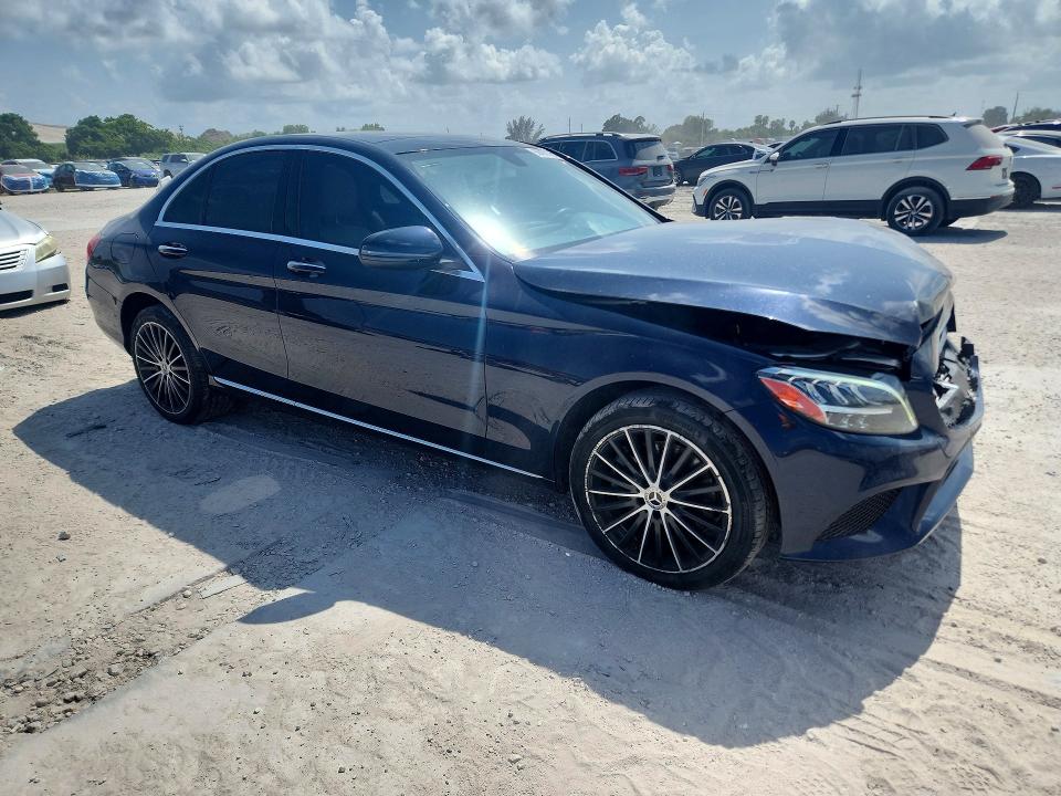 2020 Mercedes-benz C-klasse VIN WDDWF8EB3LR559727 COPART salvage auction — FRONT END, Salvage Title, sold $7,600 on 2026-09-01 (photo 4)