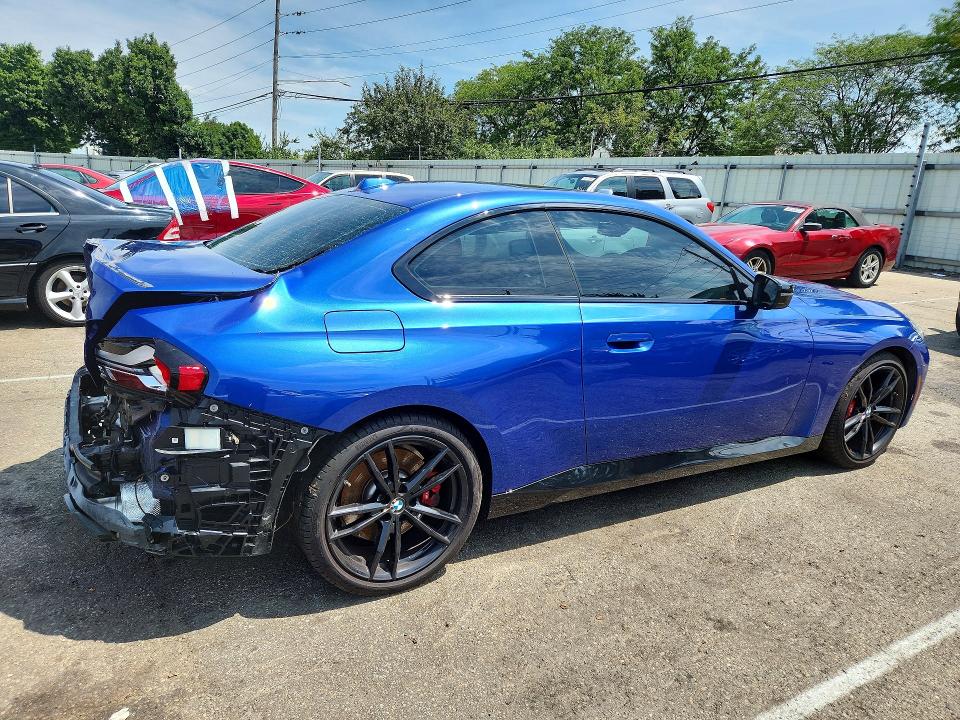 2024 BMW M2 VIN 3MW53CM09R8E76630 COPART salvage auction — REAR END, OH - CERT OF TITLE-SALVAGE, sold $23,100 on 2026-07-31 (photo 3)