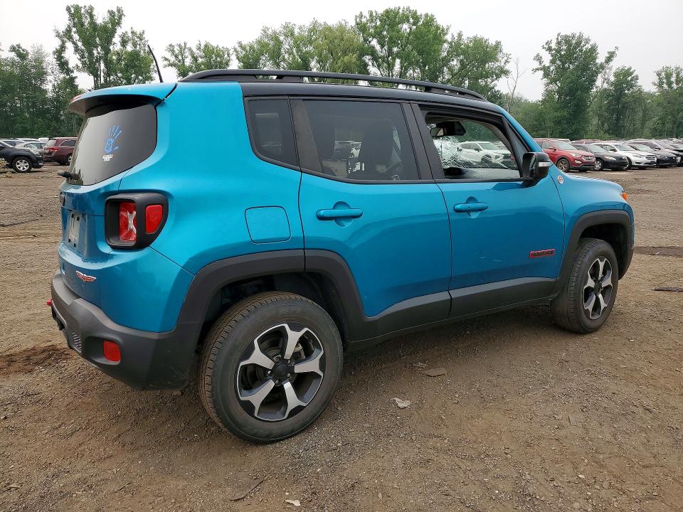 2022 Jeep Renegade VIN ZACNJDC18NPN56814 COPART salvage auction — ROOF, Ct - Cert Of Title-Salvage, sold $5,800 on 2026-08-21 (photo 3)