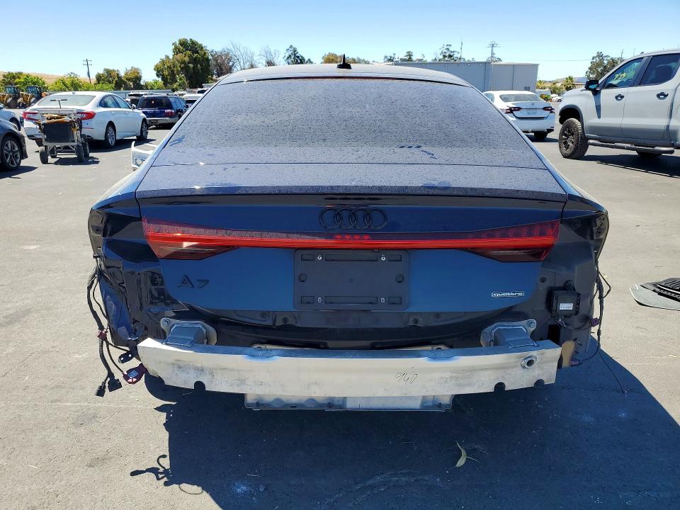 2021 Audi A7 VIN WAUVPBF24MN030954 COPART salvage auction — REAR END, CA - SALVAGE CERTIFICATE, sold $5,400 on 2026-07-29 (photo 6)