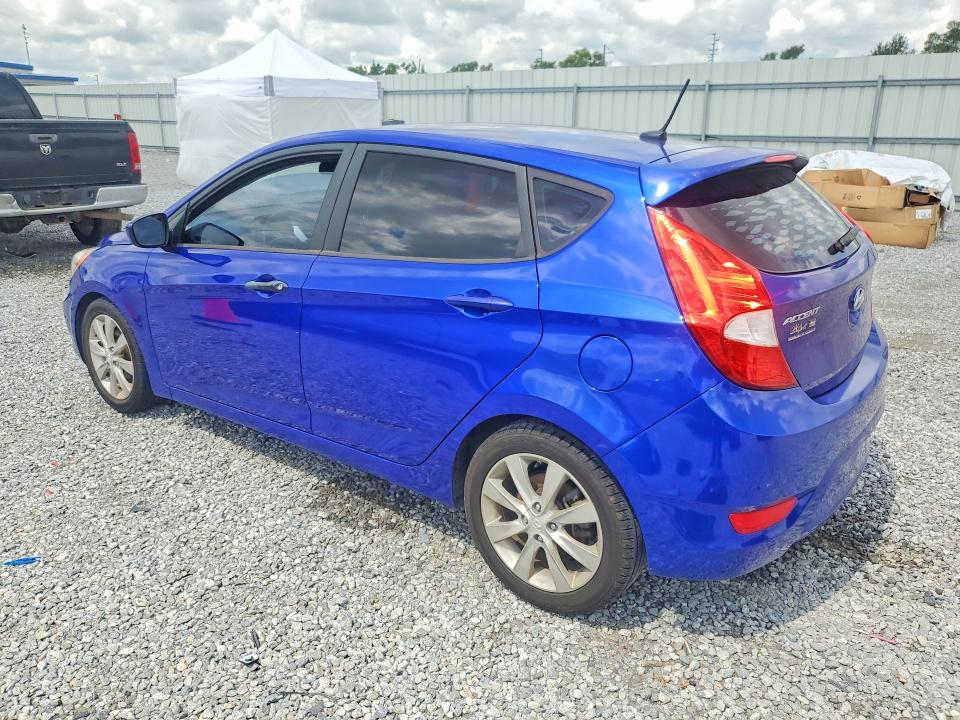2012 Hyundai Accent VIN KMHCU5AE4CU057447 COPART salvage auction — MINOR DENT/SCRATCHES, LA - CERT OF TITLE-SALVAGE, sold $125 on 2026-07-27 (photo 2)