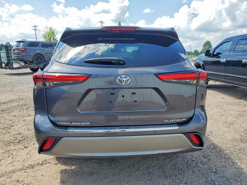 2022 Toyota Highlander VIN 5TDFZRAH7NS122528 COPART salvage auction — FRONT END, NY - MV-907A SALVAGE CERTIFICATE, sold $24,400 on 2026-07-13 (photo 6)
