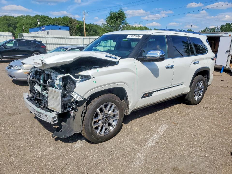 2026 Toyota Sequoia VIN 7SVAAABA4TX080370 COPART salvage auction — FRONT END, Mn - Cert Of Title-Salvage, sold $46,000 on 2026-08-06 (photo 1)