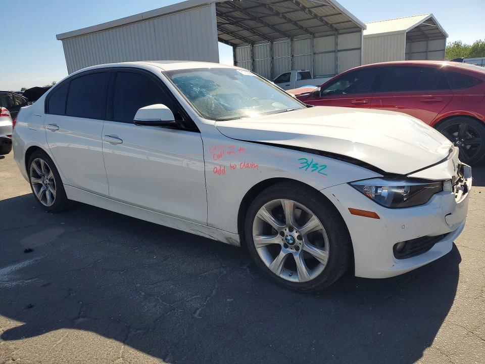 2015 BMW 3er VIN WBA3B1G59FNT05407 COPART salvage auction — FRONT END, CA - SALVAGE CERTIFICATE, sold $750 on 2026-07-23 (photo 4)