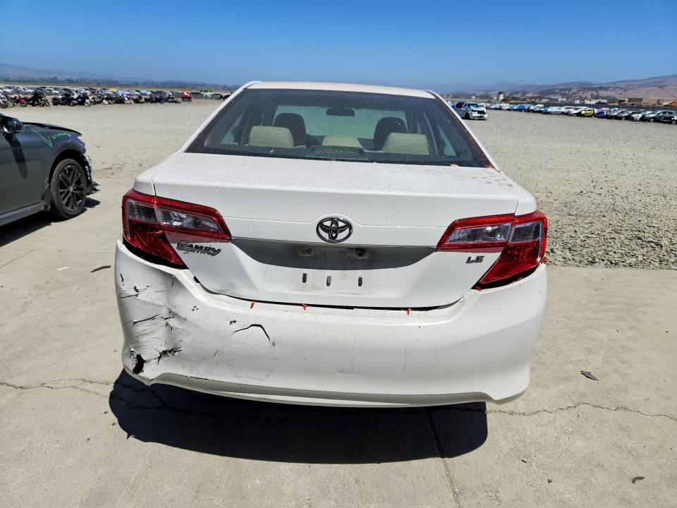 2012 Toyota Camry VIN 4T1BF1FK5CU541396 COPART salvage auction — REAR END, Ca - Dis/Dlr/Exp Only Clean Title, sold $1,550 on 2026-07-30 (photo 6)