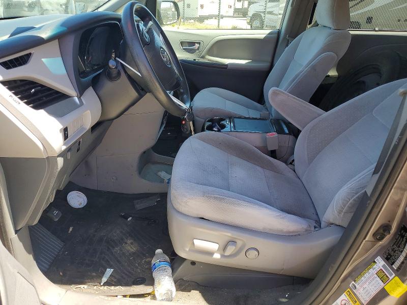 2016 Toyota Sienna VIN 5TDKK3DC1GS759160 COPART salvage auction — REAR END, Ca - Salvage Certificate, sold $350 on 2026-07-20 (photo 7)