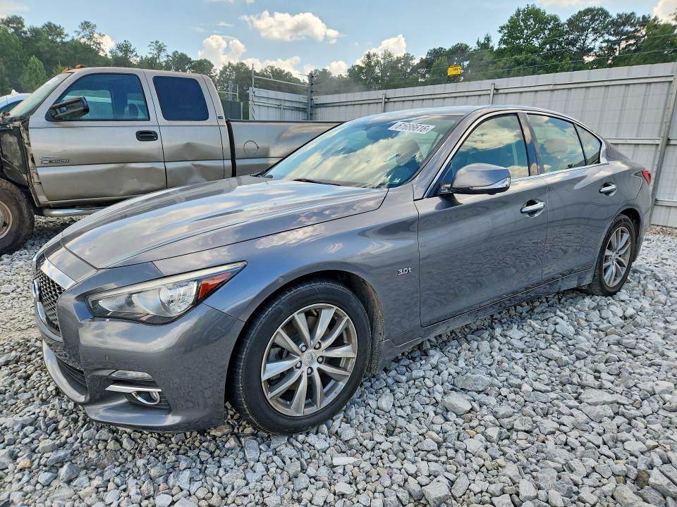 2017 Infiniti Q50 VIN JN1EV7AP6HM740171 COPART salvage auction — FRONT END, AZ - CERT OF TITLE - SALVAGE, sold $2,900 on 2026-07-23 (photo 1)