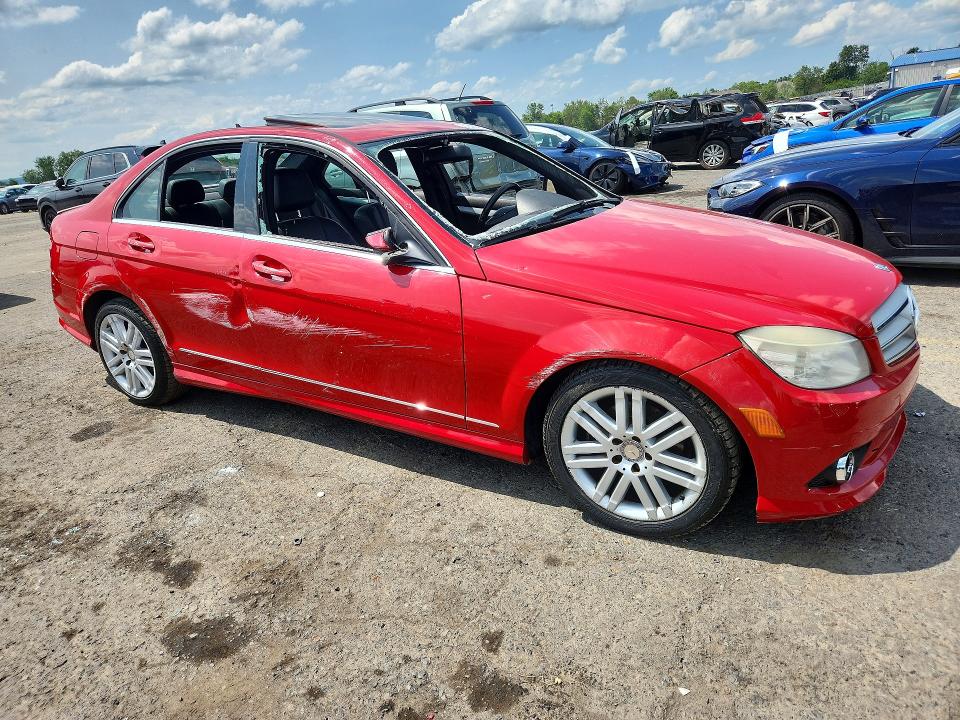 2009 Mercedes-benz C class VIN WDDGF81XX9F267282 COPART salvage auction — SIDE, PA - CERTIFICATE OF SALVAGE, sold $400 on 2026-08-07 (photo 4)