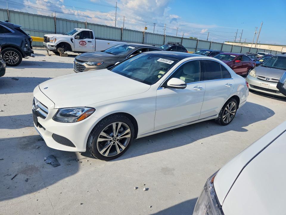 2018 Mercedes-benz C class VIN WDDWF4KB2JR409201 COPART salvage auction — SIDE, TX - SALVAGE VEHICLE TITLE (P), sold $6,800 on 2026-07-17 (photo 1)