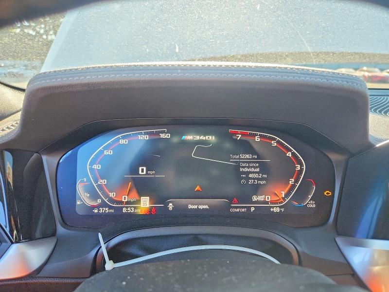 2020 BMW M340i VIN 3MW5U7J04L8B43039 COPART salvage auction — SIDE, WA - BILL OF SALE, sold $18,600 on 2026-07-10 (photo 9)