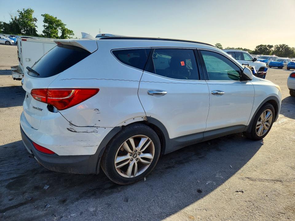 2014 Hyundai Santa fe VIN 5XYZU3LA1EG184268 COPART salvage auction — REAR END, Fl - Certificate Of Title (P), sold $1,150 on 2026-07-23 (photo 3)