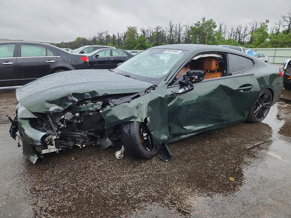 2022 BMW M4 VIN WBA13AR00NCH97814 COPART salvage auction — SIDE, Ny - Mv-907A Salvage Certificate, sold $7,000 on 2026-07-27 (photo 1)