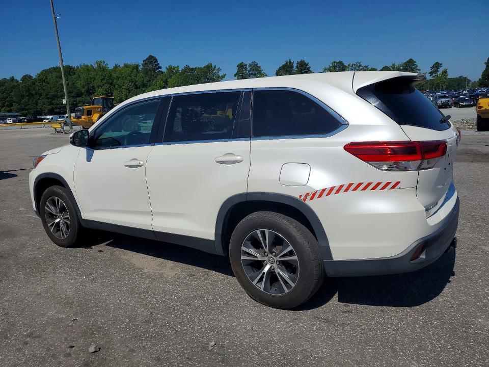 2019 Toyota Highlander VIN 5TDZZRFH8KS356906 COPART salvage auction — REAR END, Nc - Dealer Only Clean Title (P), sold $10,500 on 2026-07-30 (photo 2)