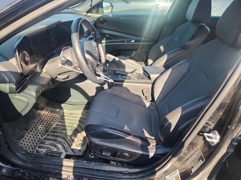 2023 Hyundai Elantra VIN KMHLR4AF2PU587491 COPART salvage auction — FRONT END, Tx - Certificate Of Title (P), sold $7,300 on 2026-07-20 (photo 7)