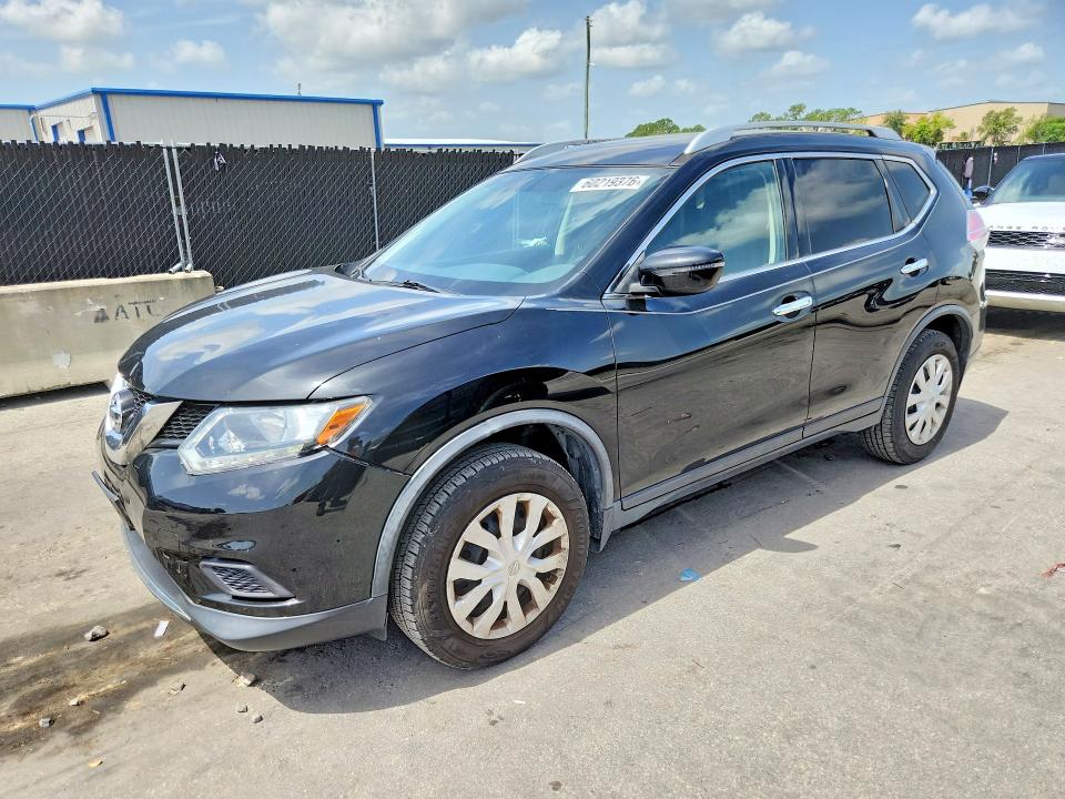 2016 Nissan Rogue VIN JN8AT2MT0GW027268 COPART salvage auction — FRONT END, Fl - Cert Of Title Slvg Rebuildable, sold $3,100 on 2026-07-16 (photo 1)