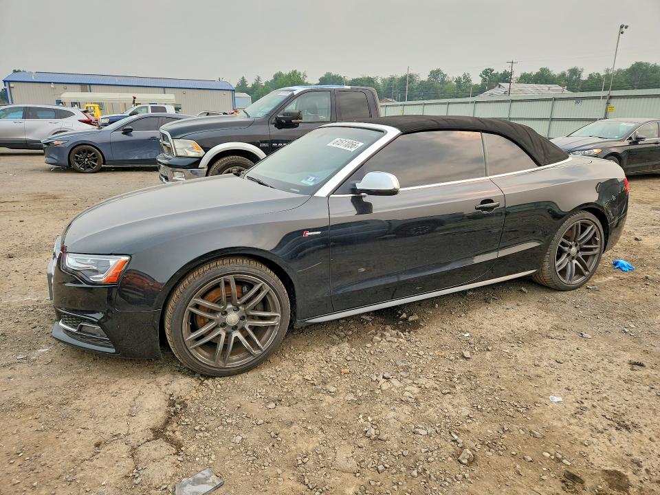 2015 Audi S5 VIN WAUCGAFH6FN009242 COPART salvage auction — MECHANICAL, PA - CERT OF TITLE (P), sold $9,300 on 2026-07-24 (photo 1)