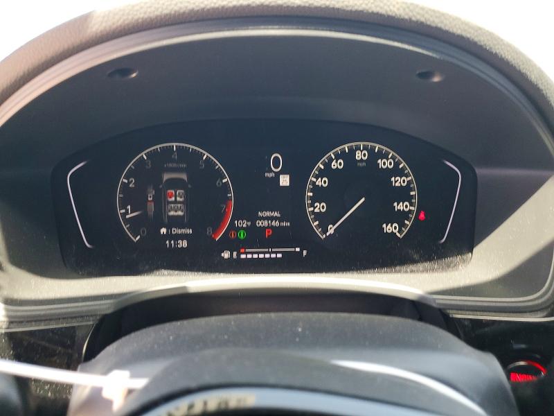 2024 Honda Civic VIN 19XFL2H87RE037915 COPART salvage auction — ROOF, Tx - Salvage Vehicle Title, sold $7,000 on 2026-08-25 (photo 9)
