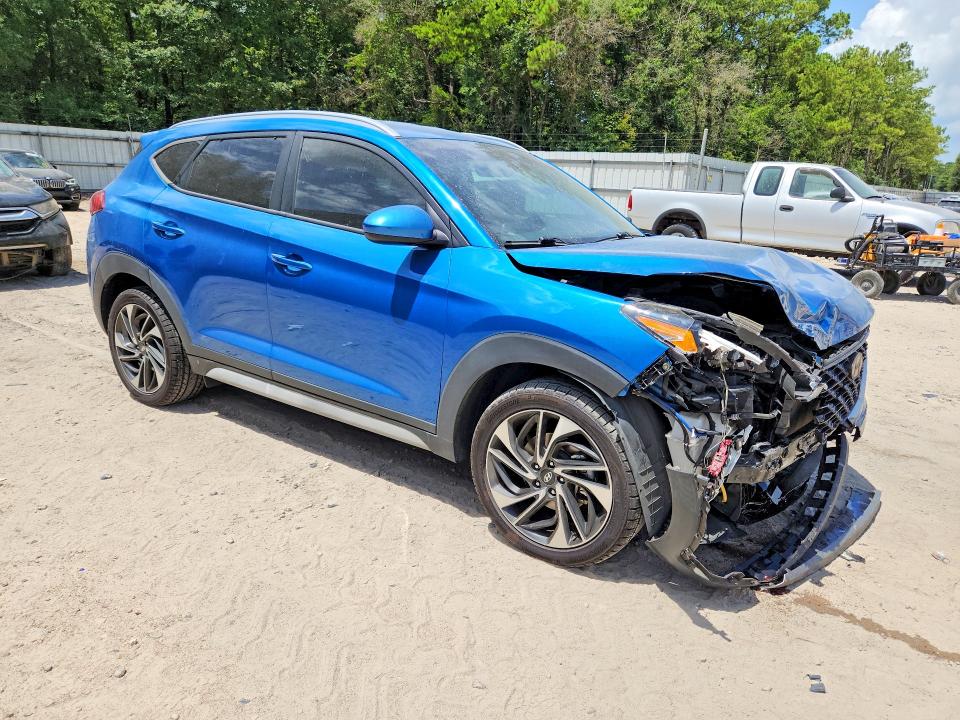 2021 Hyundai Tucson VIN KM8J33AL6MU362608 COPART salvage auction — FRONT END, Fl - Cert Of Title Slvg Rebuildable, sold $4,250 on 2026-08-21 (photo 4)