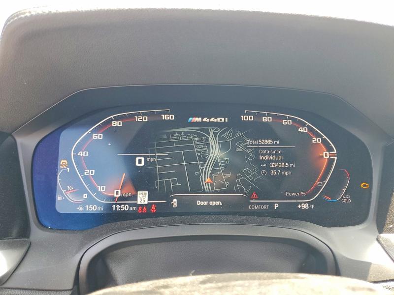 2021 BMW 4er VIN WBA13AR04MCF72259 COPART salvage auction — REAR END, Salvage Title, sold $20,500 on 2026-08-31 (photo 9)