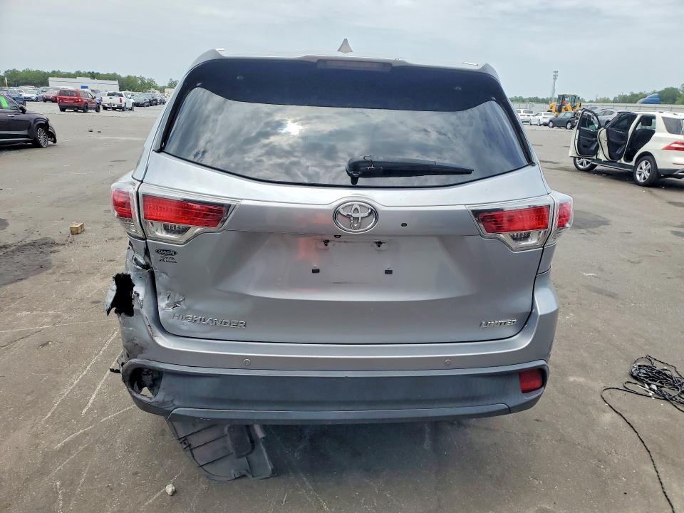 2014 Toyota Highlander VIN 5TDYKRFH6ES029716 COPART salvage auction — REAR END, Fl - Cert Of Title Slvg Rebuildable, sold $5,900 on 2026-07-22 (photo 6)
