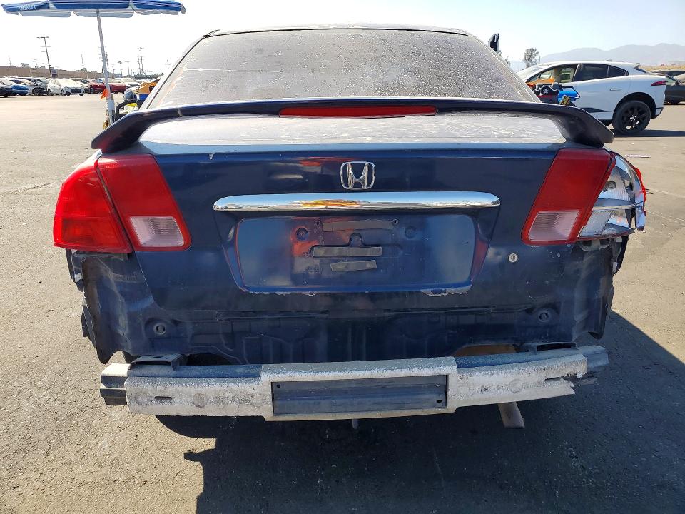 2001 Honda Civic VIN JHMES26721S001221 COPART salvage auction — REAR END, CA - SALVAGE CERTIFICATE, sold $225 on 2026-07-13 (photo 6)