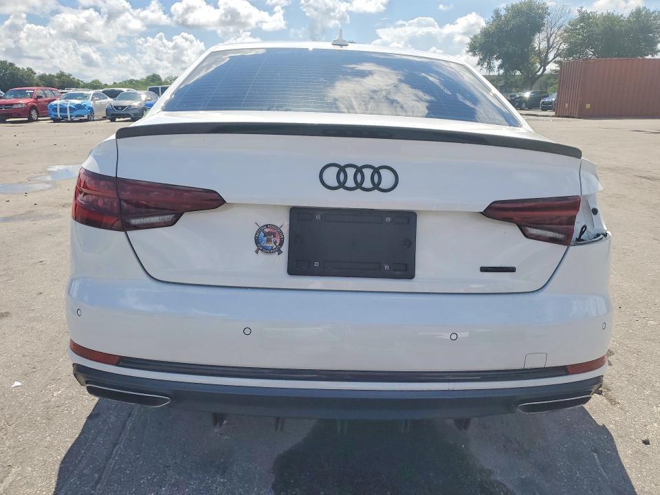 2019 Audi A4 VIN WAUGMAF41KN016942 COPART salvage auction — FRONT END, Fl - Cert Of Title Slvg Rebuildable, sold $3,000 on 2026-07-14 (photo 6)