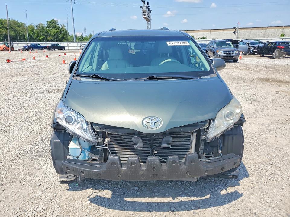 2013 Toyota Sienna VIN 5TDYK3DC2DS377998 COPART salvage auction — FRONT END, Oh - Cert Of Title-Salvage, sold $1,350 on 2026-07-24 (photo 5)