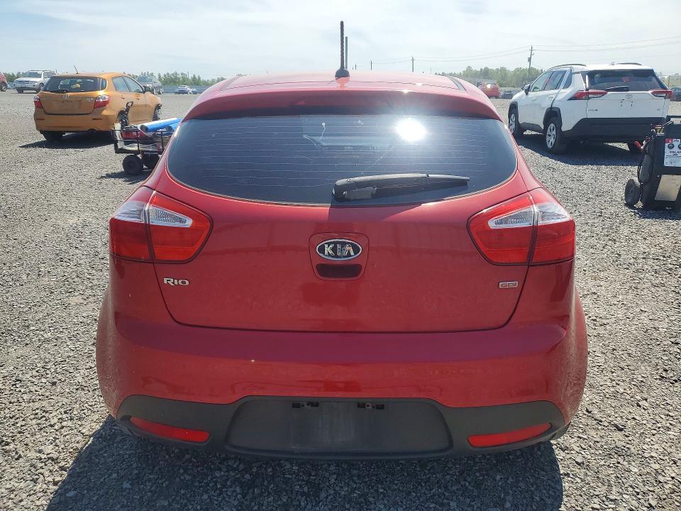 2012 Kia Rio VIN KNADM5A35C6735521 COPART salvage auction — PARTIAL REPAIR, ON - PERMIT NO BRAND - UNFIT, sold $225 on 2026-07-28 (photo 6)