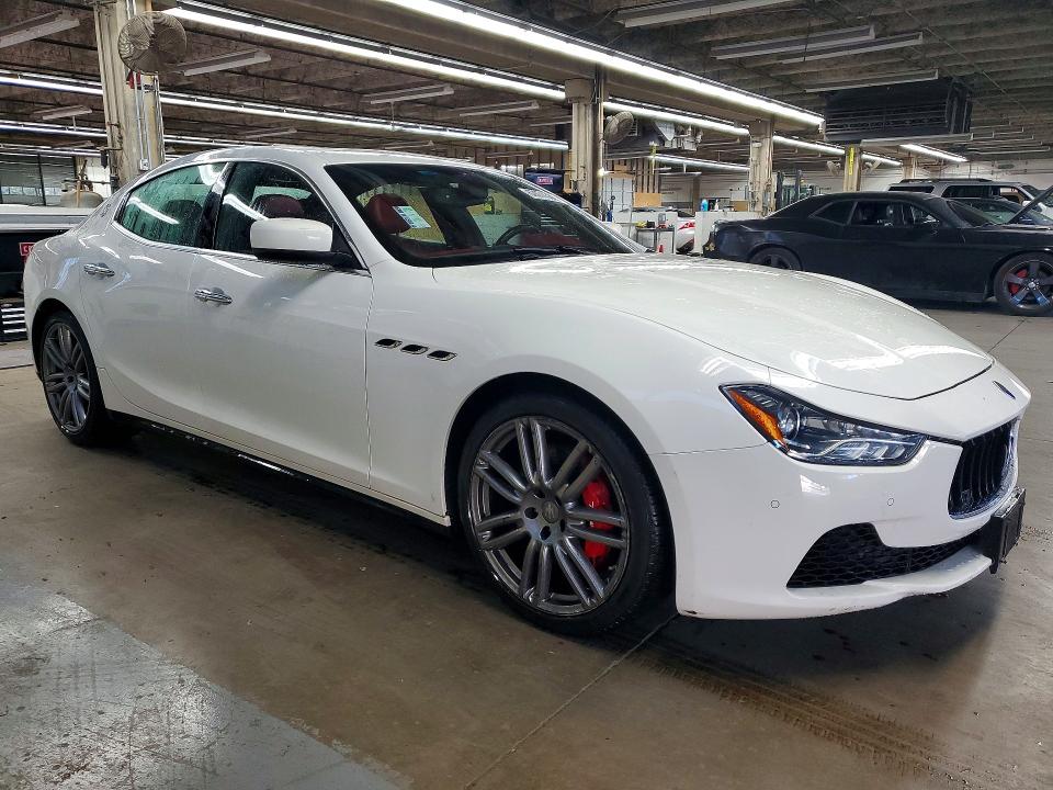 2014 Maserati Ghibli VIN ZAM57RTA3E1097878 COPART salvage auction — ROOF, IL - CERTIFICATE OF TITLE, sold $275 on 2026-07-27 (photo 4)