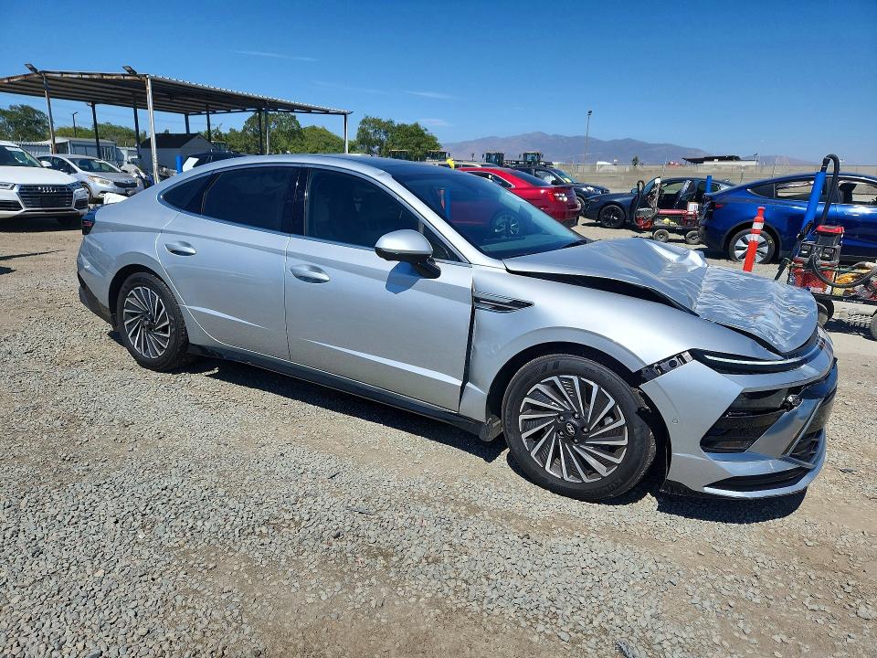 2024 Hyundai Sonata VIN KMHL54JJ5RA100367 COPART salvage auction — FRONT END, Ca - Salvage Certificate, sold $125 on 2026-07-24 (photo 4)