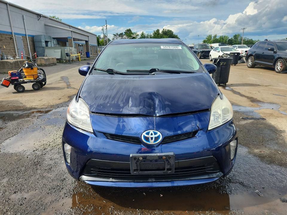 2014 Toyota Prius VIN JTDKN3DU4E1760460 COPART salvage auction — FRONT END, Ct - Cert Of Title-Salvage, sold $975 on 2026-07-31 (photo 5)