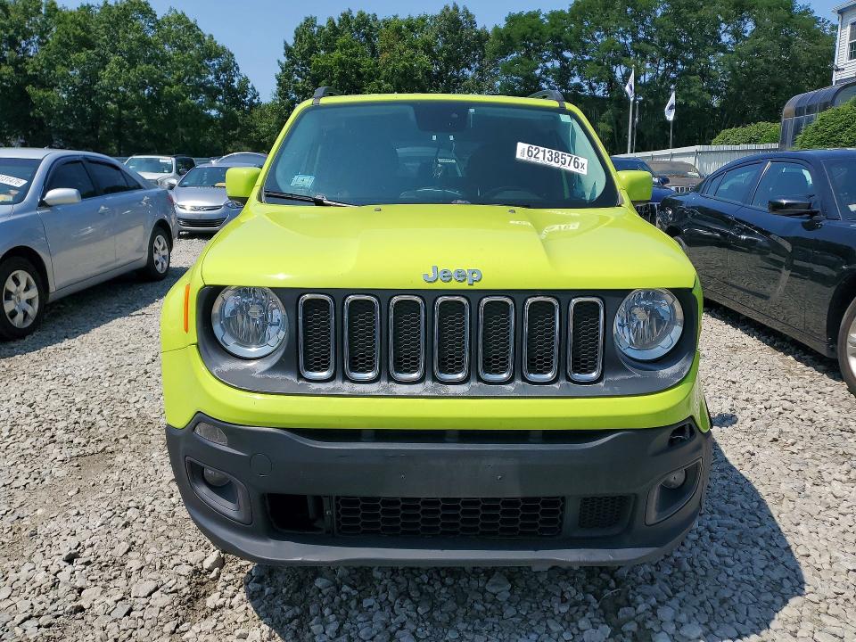 2017 Jeep Renegade VIN ZACCJBBB2HPF02907 COPART salvage auction — FRONT END, Ma - Cert Of Title-Salvage, sold $650 on 2026-08-13 (photo 5)