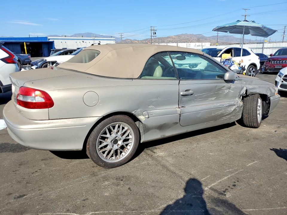 2002 Volvo C70 VIN YV1NC53D92J031599 COPART salvage auction — FRONT END, CA - SALVAGE CERTIFICATE, sold $225 on 2026-08-05 (photo 3)