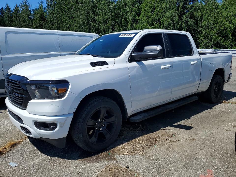 2021 Ram 1500 VIN 1C6SRFMT6MN814188 COPART salvage auction — MINOR DENT/SCRATCHES, Salvage Title, sold $1,900 on 2026-07-27 (photo 1)