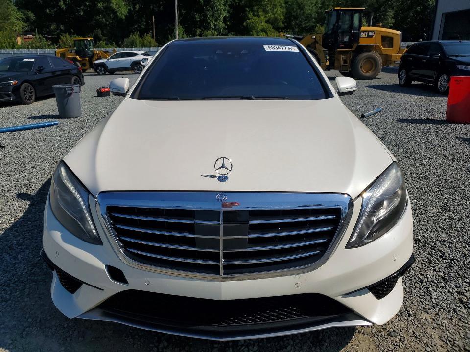 2014 Mercedes-benz S-klasse amg VIN WDDUG7JB5EA020466 COPART salvage auction — NORMAL WEAR, Nc - Dealer Only Clean Title (P), sold $16,600 on 2026-08-18 (photo 5)